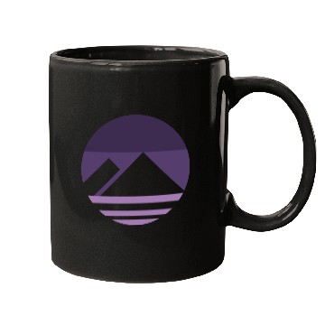 Discover Purple Mountain Aesthetic Nature Grunge Mugs