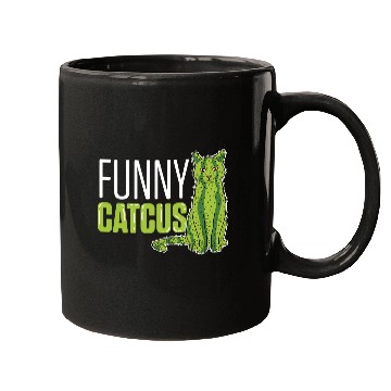 Discover Funny Catcus Cat Mom Gift Mugs