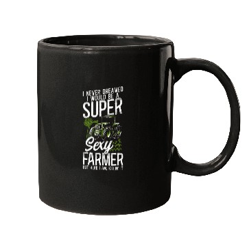 Discover Farming Farmer Tractor Vintage I Mugs