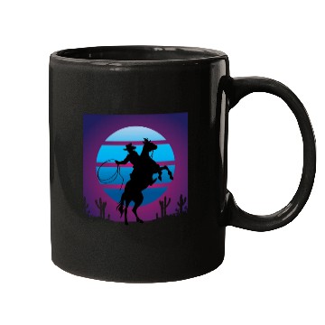 Discover Synthwave Cowboy Rancher Gift Mugs