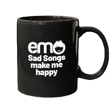 Discover emo - Sad songs make me Happy | Emo clothes | Emoc Mugs
