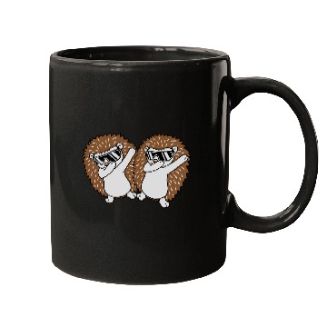 Discover 2 dabbing hedgehog friends Mugs
