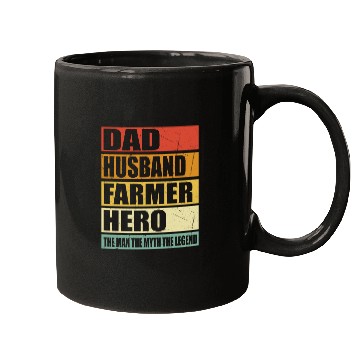 Discover Dad Husband Farmer Hero Mugs