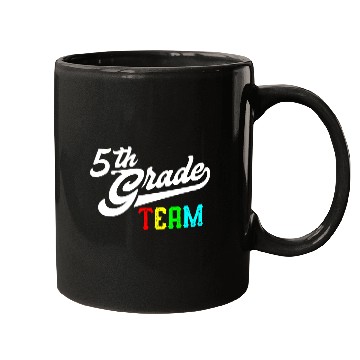 Discover 5Th Grade Team Baseball Style Teacher Team Mugs