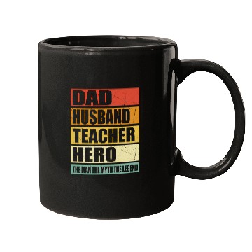 Discover Dad Husband Teacher Hero Mugs