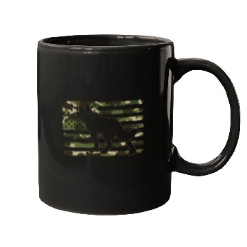 Discover Coyote Hunting Camo American Flag Mugs