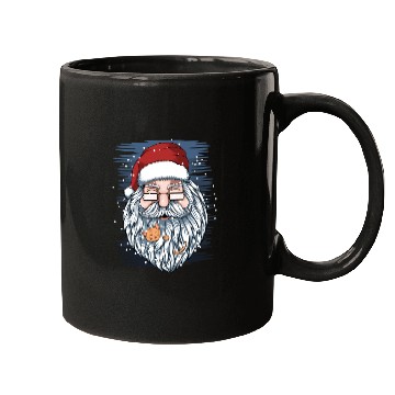 Discover santa and kittens merry christmas Mugs