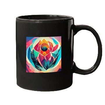 Discover Colorful mandala flower version 4 Mugs