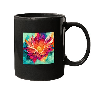 Discover Colorful mandala flower version 7 Mugs