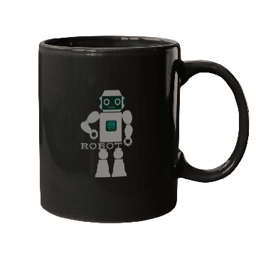 Discover ROBOT digital character. Mugs