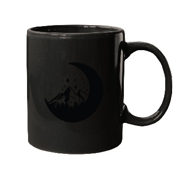 Discover Mountains in the moon Full moon Mugs