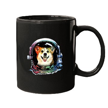 Discover Funny Corgi Dog Astronaut Dog Lover Mugs