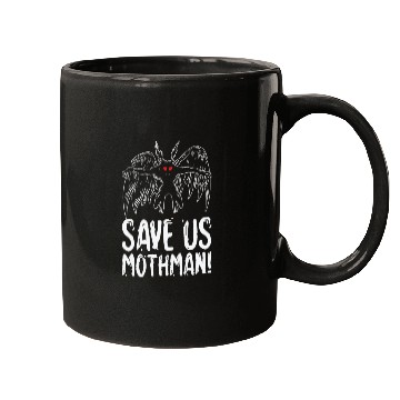 Discover Halloween Mothman Mythical Line Art Beast Monster Mugs