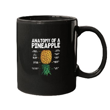 Discover upside down anatomy of a pinapple Mugs