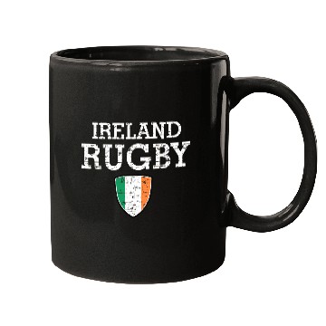 Discover Irish Flag Rugby Grunge Style T Mugs