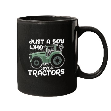 Discover Just A Boy Who Loves Tractor Farm Tractor Lovers Mugs