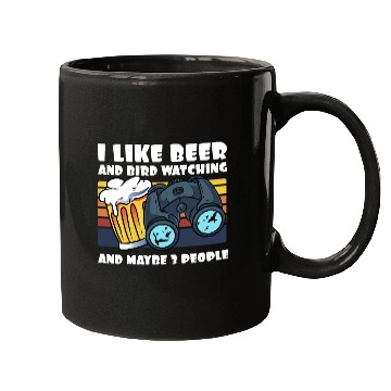 Discover Birdwatching I Like Beer Binoculars Ornithologist Mugs