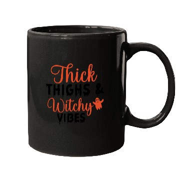Discover THICK THIGHS WITCHY VIBES Mugs