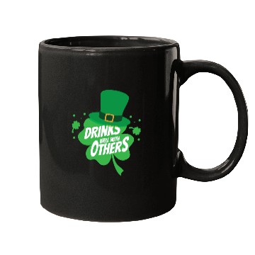 Discover Drinks Well With Others Funny Sarcastic Clover Mugs