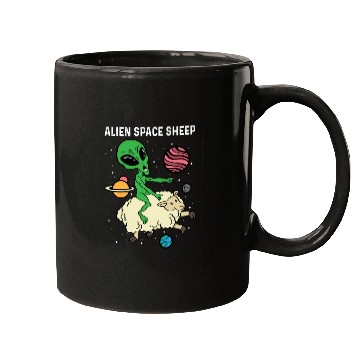 Discover Alien Space Sheep Astronaut Or Space Pilot Gift Mugs