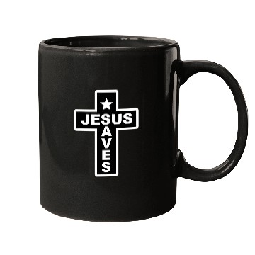 Discover Jesus Saves Christian Faith Bible Cross Mugs