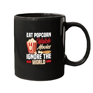 Discover Film Popcorn Cinema Mugs