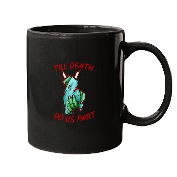 Discover Married Lovers Tikk Death Do Us Apart Zombie Mugs