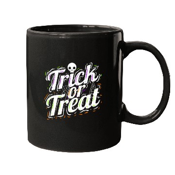 Discover Trick Or Treat Spiderweb Halloween Mugs