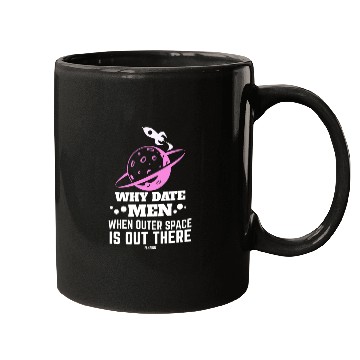 Discover Aerospace woman universe rocket Planet Mugs