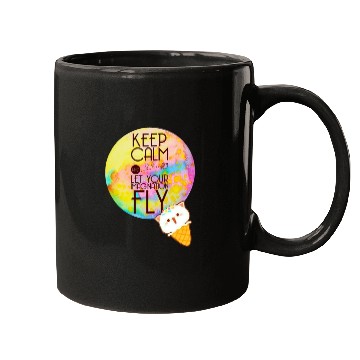 Discover Fly to The Imagination Cute Design Positive Quote Mugs