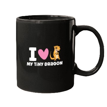Discover I Love My Tiny Dragon Reptile Pet Crested Gecko Mugs