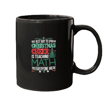 Discover Math Teacher Christmas Cheer Mugs