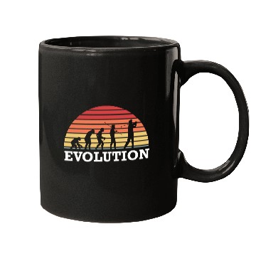 Discover Golf Evolution Golfing Golfer Golf Ball Evolution Mugs