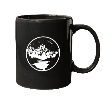 Discover Nature Lover Midnight Sky Hiking Camping Outdoor Mugs