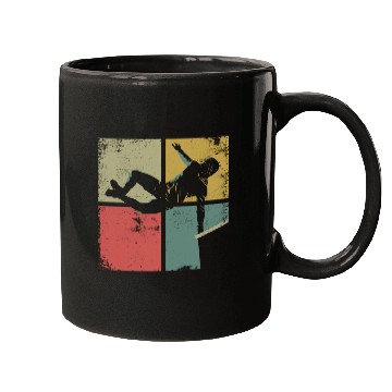 Discover Parkour Free Running Traceur Retro Mugs