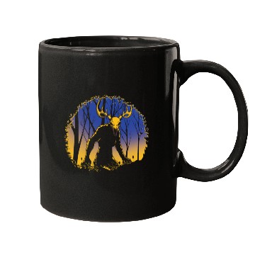 Discover Wendigo Folk Creature Forest Cryptid Halloween Mugs