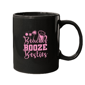 Discover Beaches Booze Besties Party dance Music Friends Mugs