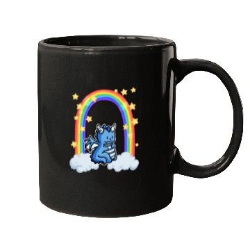 Discover Dragon rainbow cloud stars Mugs