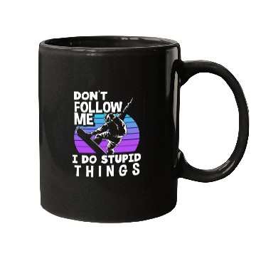 Discover Snowboard Winter Sports Mountains Winter Vacation Mugs