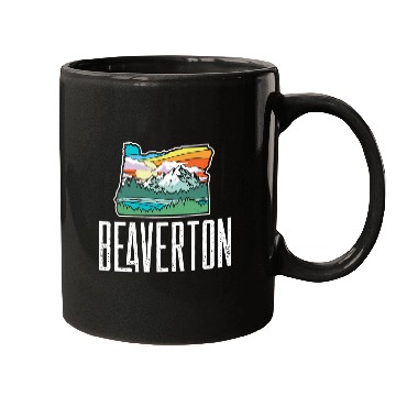 Discover Beaverton Vintage Oregon Nature Outdoors Retro Gra Mugs