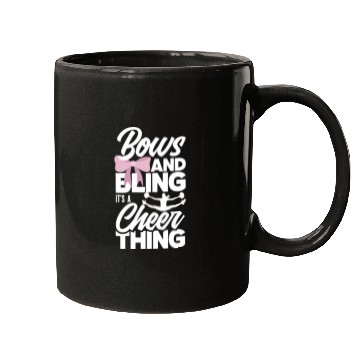 Discover Bows And Bling It's A Cheer Thing Cheerleading Mugs