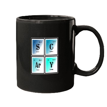 Discover Scary | Periodic Table of Elements Mugs
