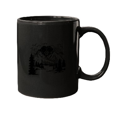 Discover Nature Lover Mountains Forest Hiking Hiker Mugs
