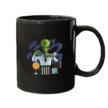 Discover Psychedelic Alien Lab Technician Gift Mugs