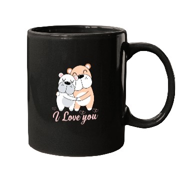 Discover I Love you Bulldog Mugs