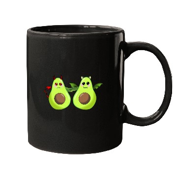 Discover Devil and bat avocado friends Mugs