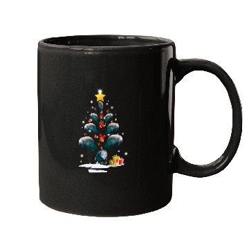 Discover Dolphin Christmas Tree Dolphin Xmas Funny Gift Mugs