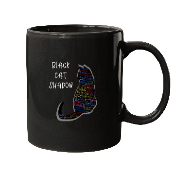 Discover Black Cat Shadow Mugs