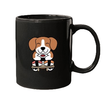 Discover Sushi Lover Beagle Mugs