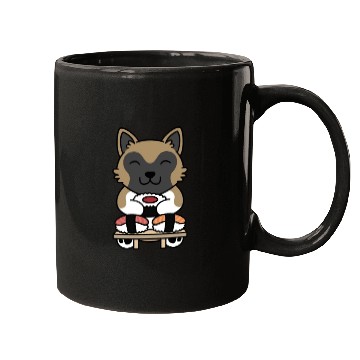 Discover Sushi Lover Akita Mugs